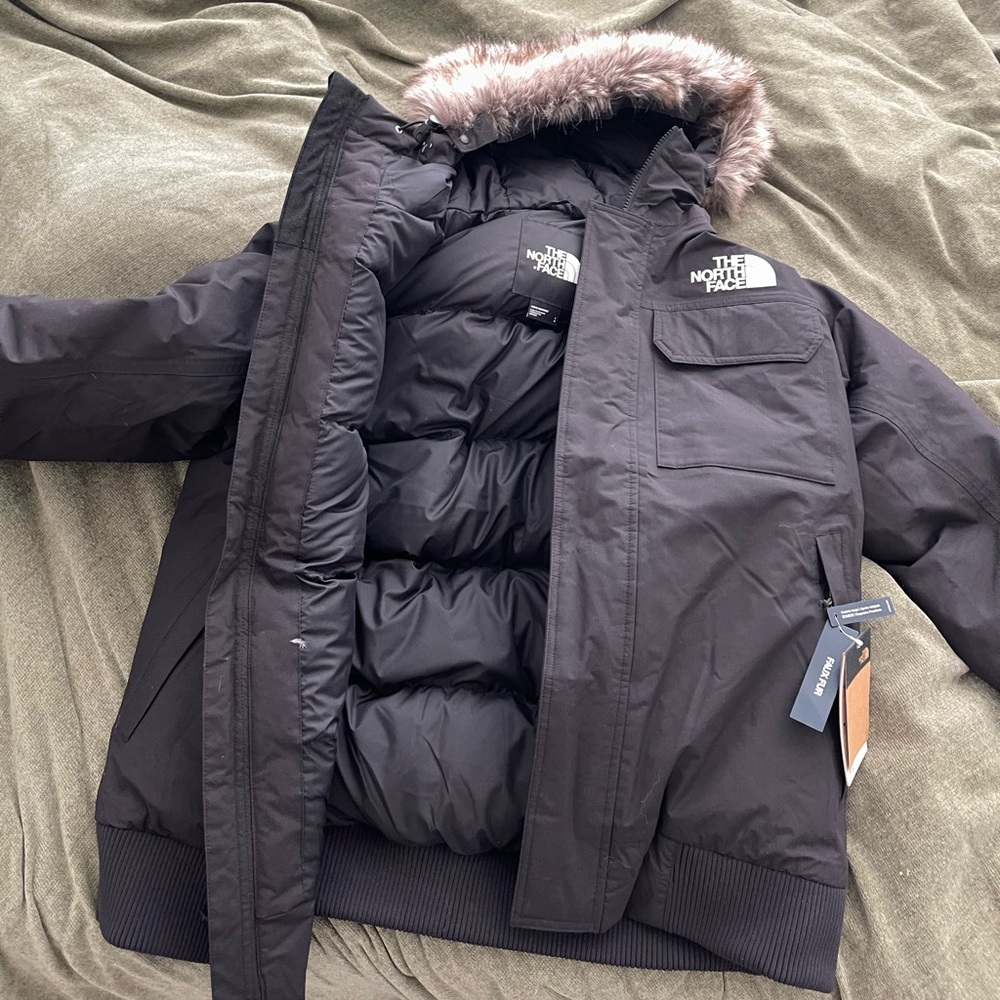 North face puffer shell jacket